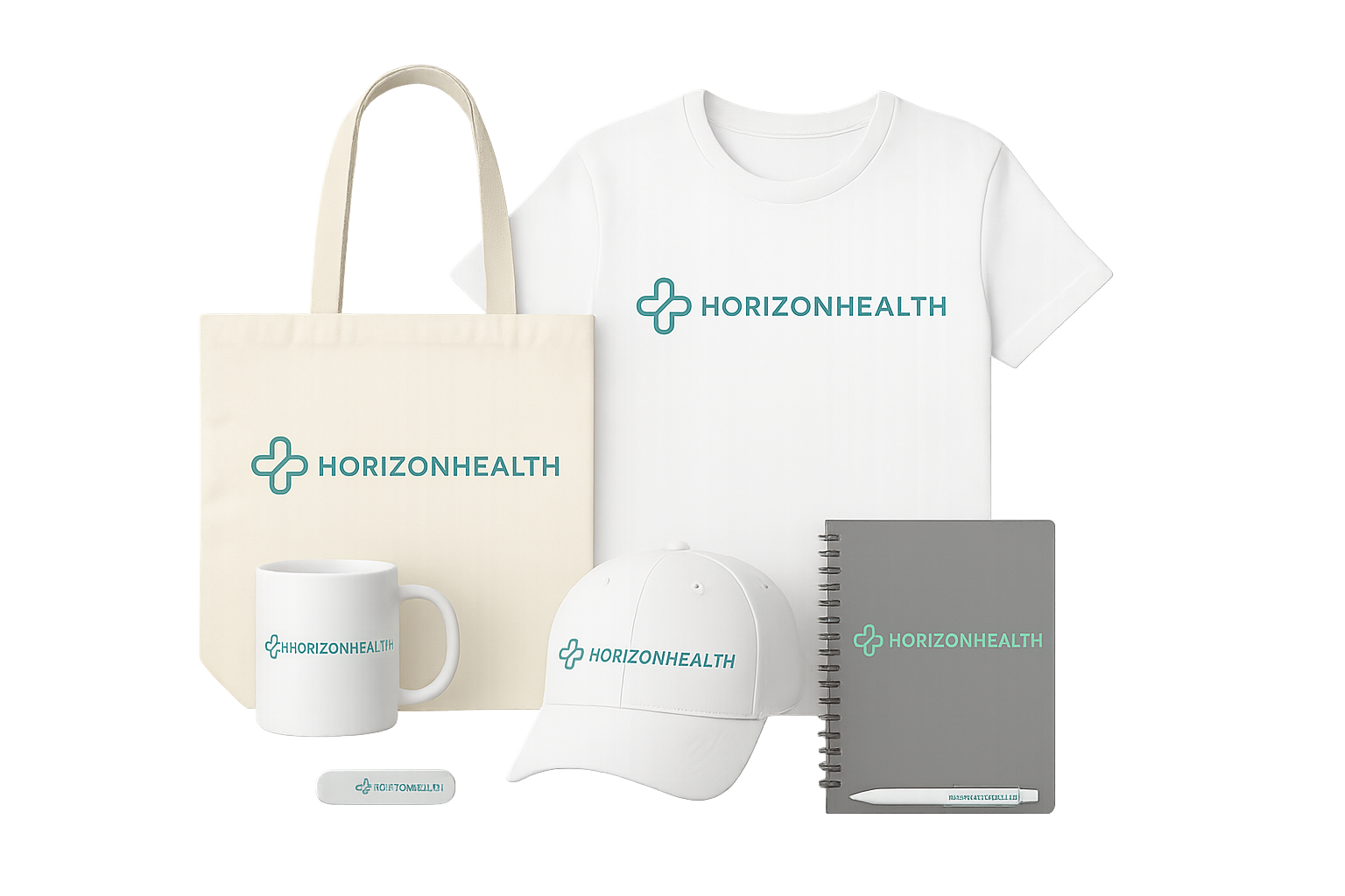 Hero showcasing branded merchandise